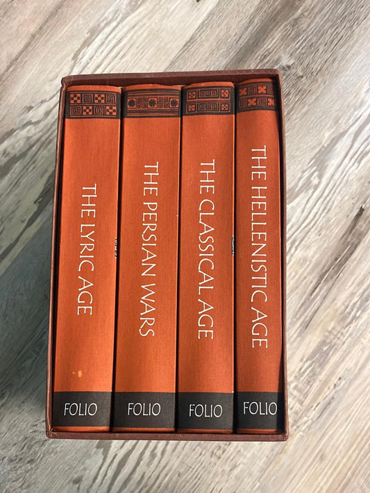 The Folio History of Ancient Greece. The Folio Society. 4 Volume Hardcover Set
