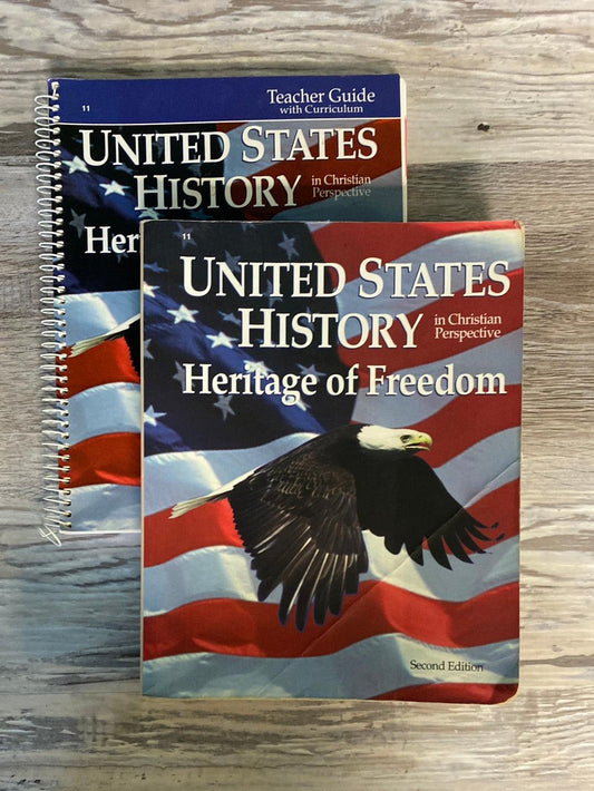Abeka  History of Our United States Heritage of Freedom Set