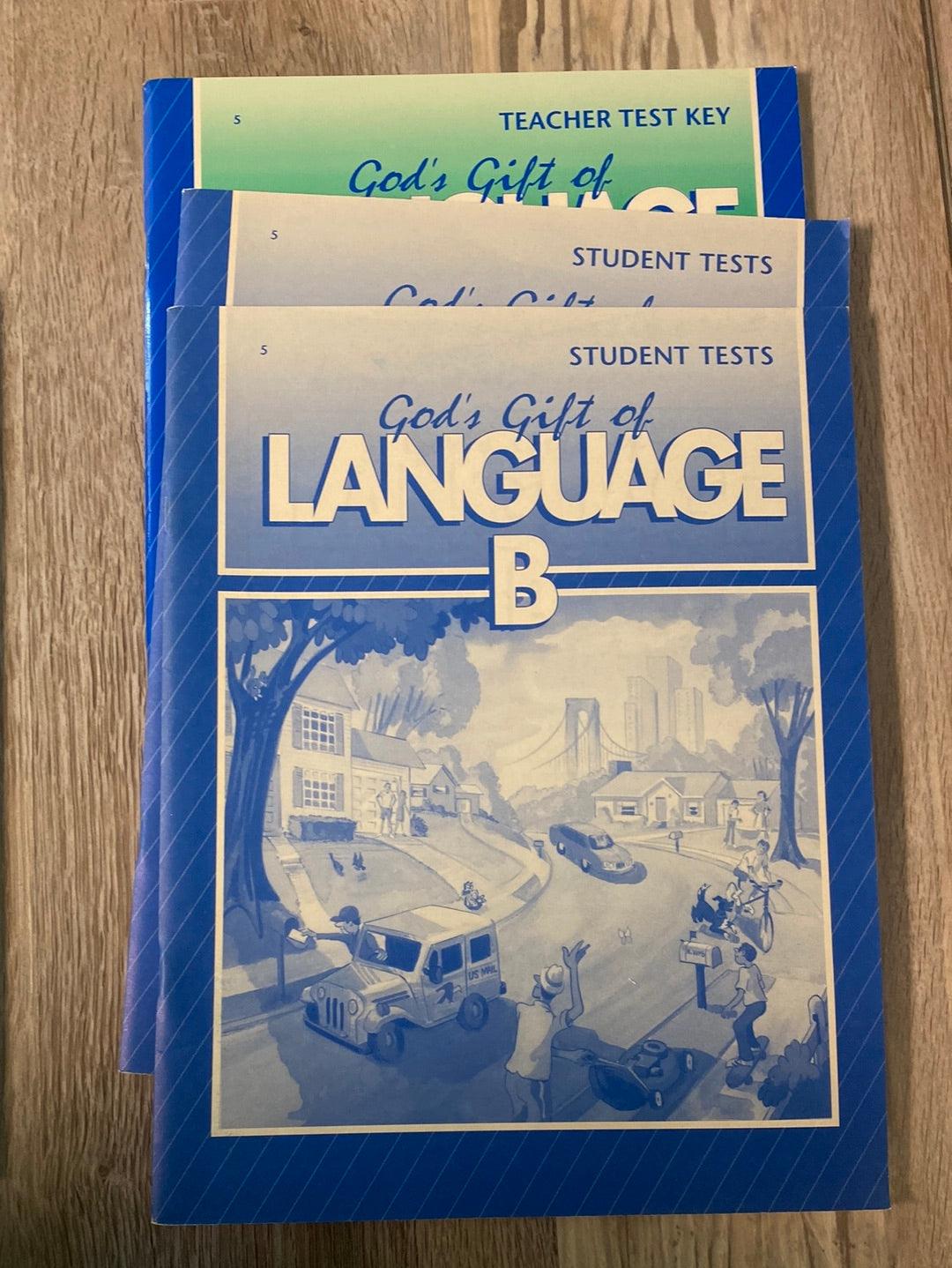 Abeka God's Gift of Language B Set Older, 2x Student Books