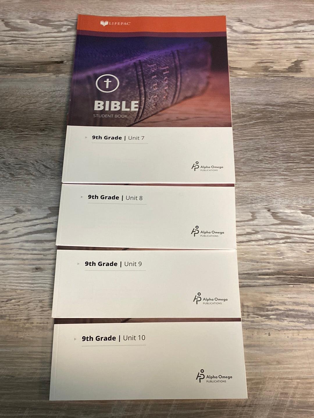 Lifepac Bible Grade 9, Teacher + Units 4-10