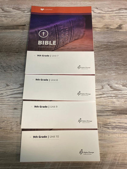 Lifepac Bible Grade 9, Teacher + Units 4-10
