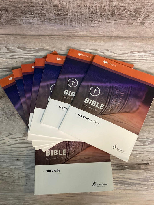 Lifepac Bible Grade 9, Teacher + Units 4-10