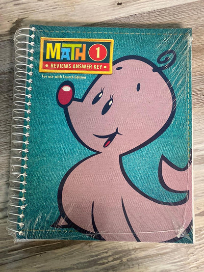 BJU- Math 1 set 4th Ed -3 Piece lot