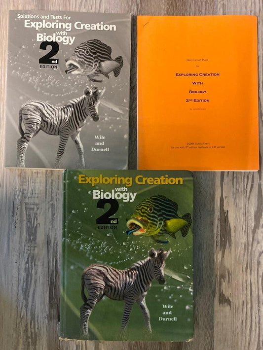 Exploring Creation with Biology 2nd Ed Text, Test and Lessons