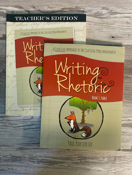 Writing & Rhetoric Book 1: Fable - Student Teacher Set - Condition: Good & Clean