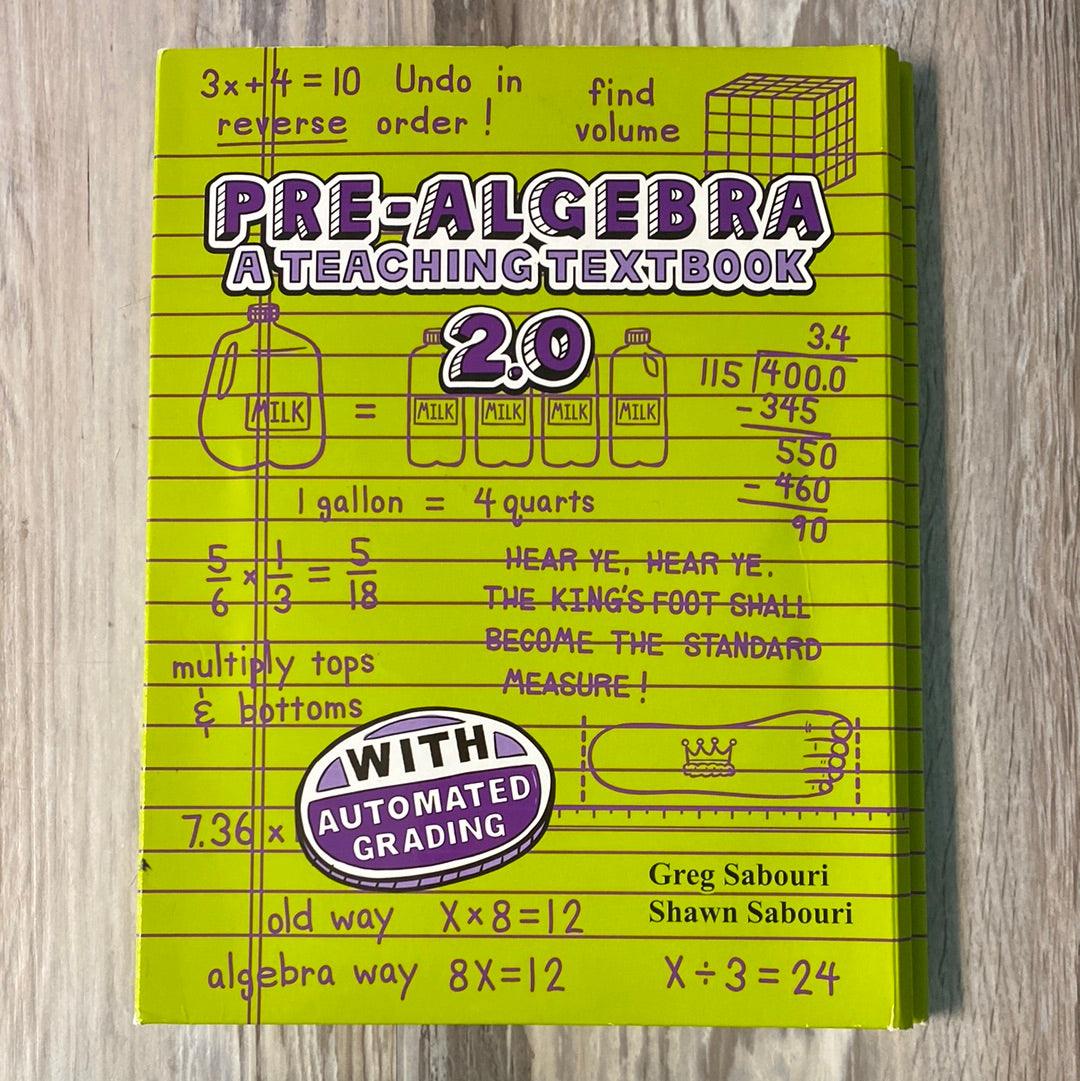 Pre-Algebra A Teaching Textbook Set