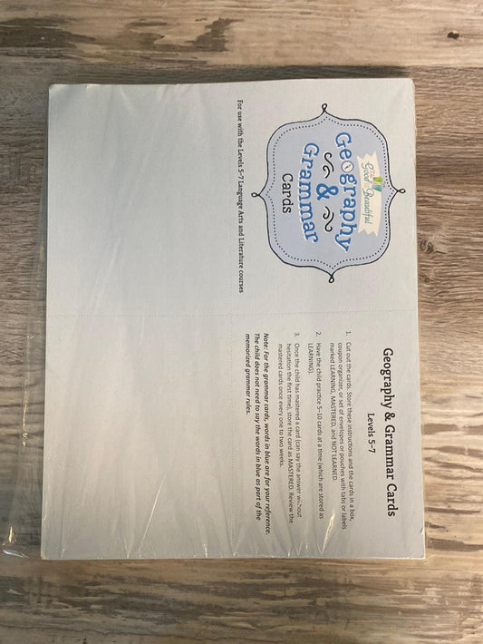 The Good and The Beautiful Geography & Grammar Cards 5-7
