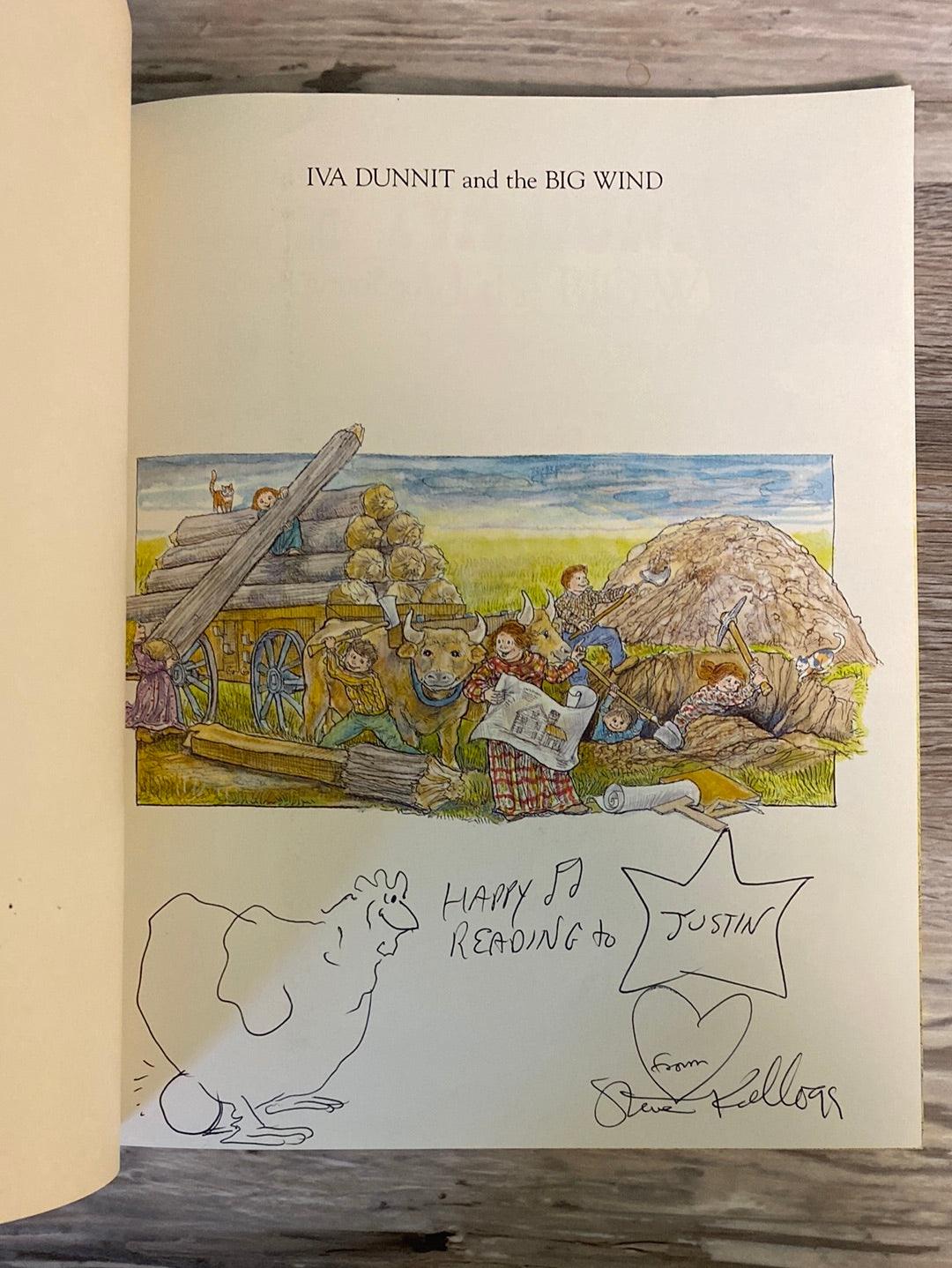 Steven Kellogg 3 Book Set - Signed