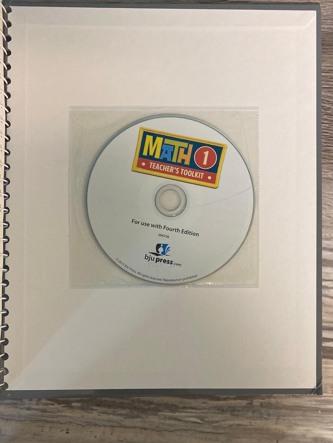 BJU- Math 1 set 4th Ed -5 Piece lot