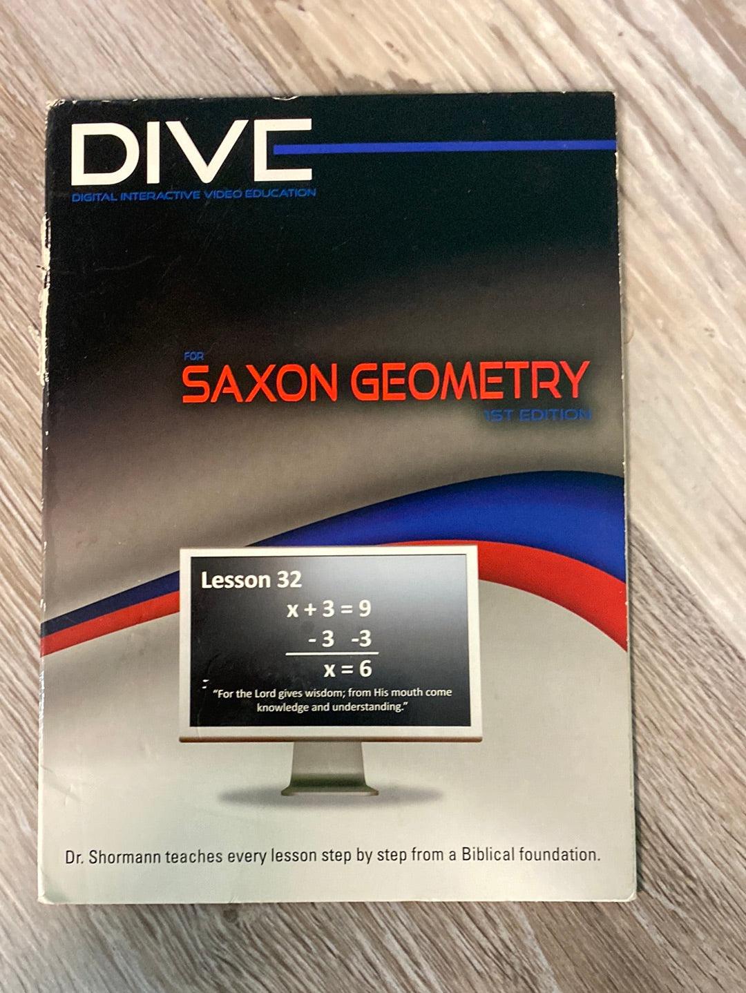 Saxon Geometry Text + DIVE CD 2009 Set