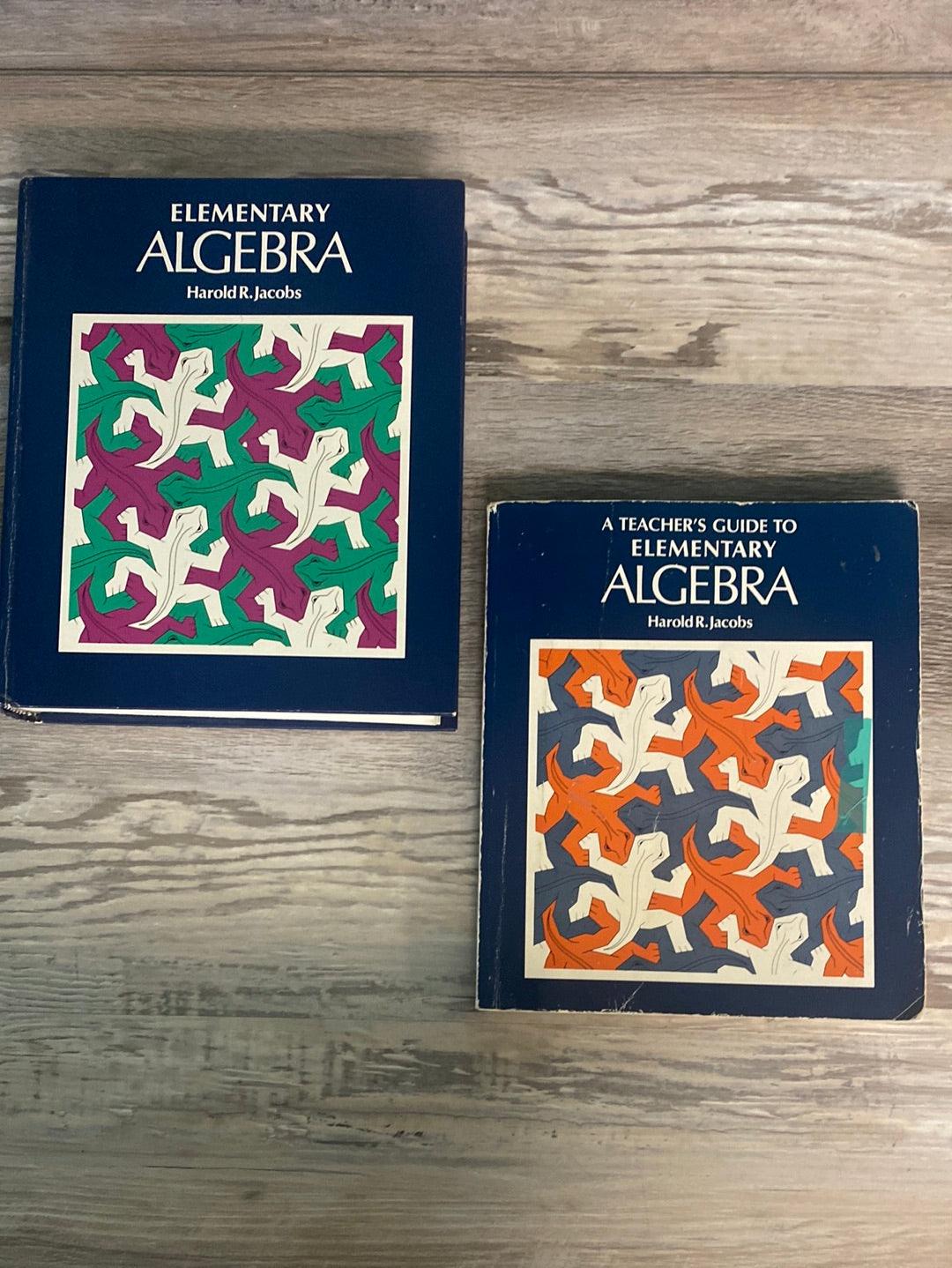 Elementary Algebra by Jacobs Text + TG