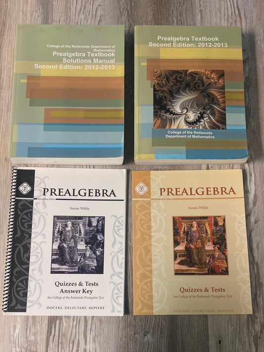 College of the Redwoods Prealgebra Set