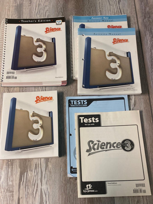 BJU Science 3 3rd Ed. Complete Set