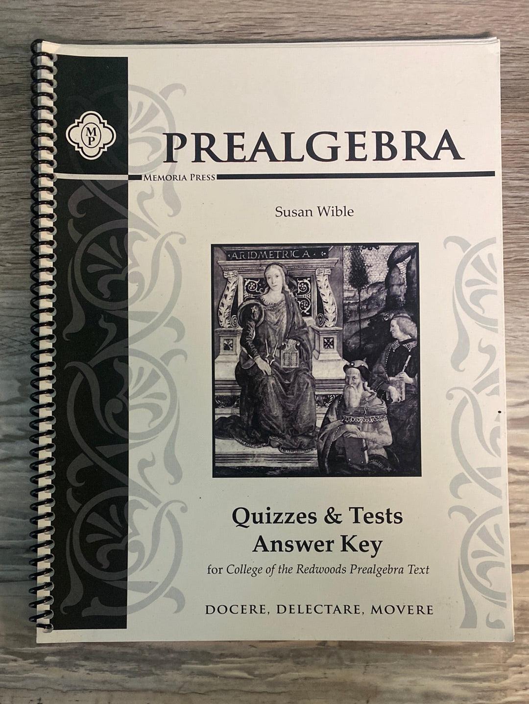 College of the Redwoods Prealgebra Set