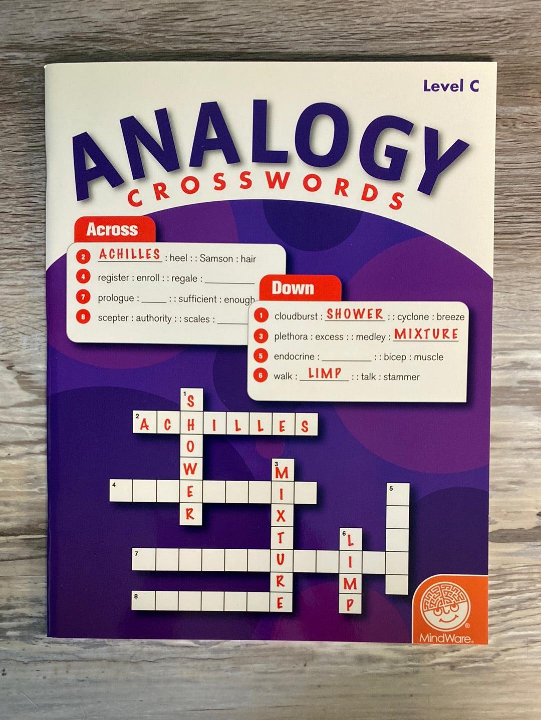 Analogy Crosswords Level C by Mindware