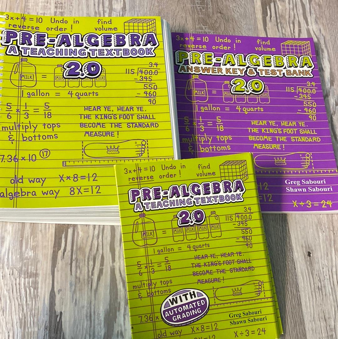Pre-Algebra A Teaching Textbook Set