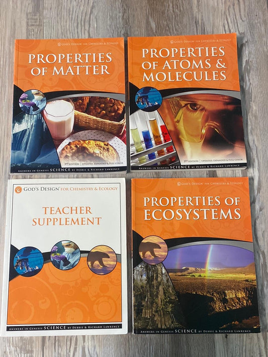 God's Design for Chemistry & Ecology Set 3rd Ed