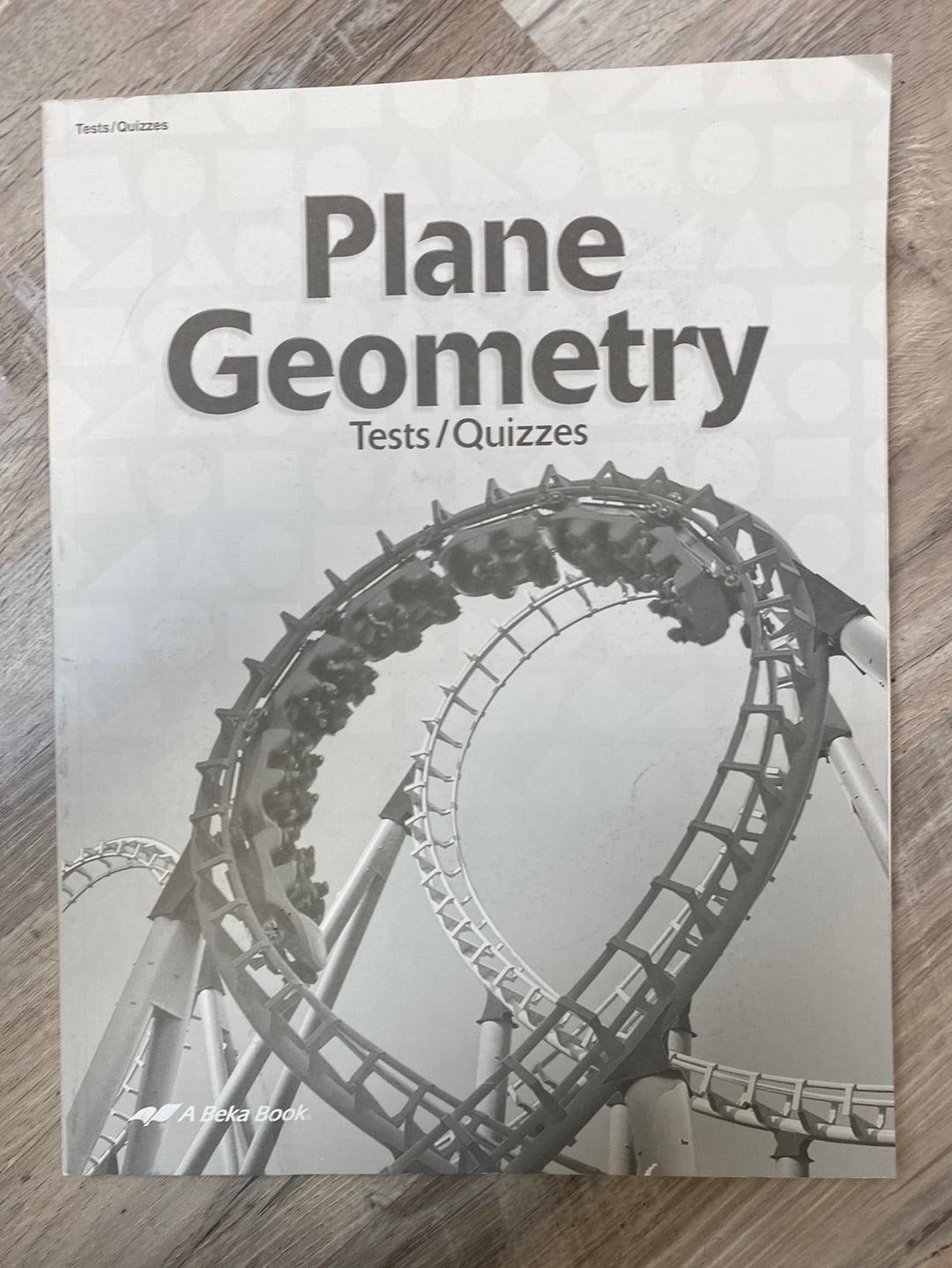 Abeka Plane Geometry Set -missing Test Key