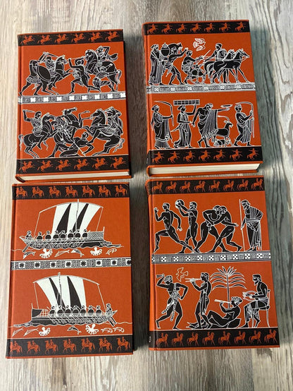 The Folio History of Ancient Greece. The Folio Society. 4 Volume Hardcover Set