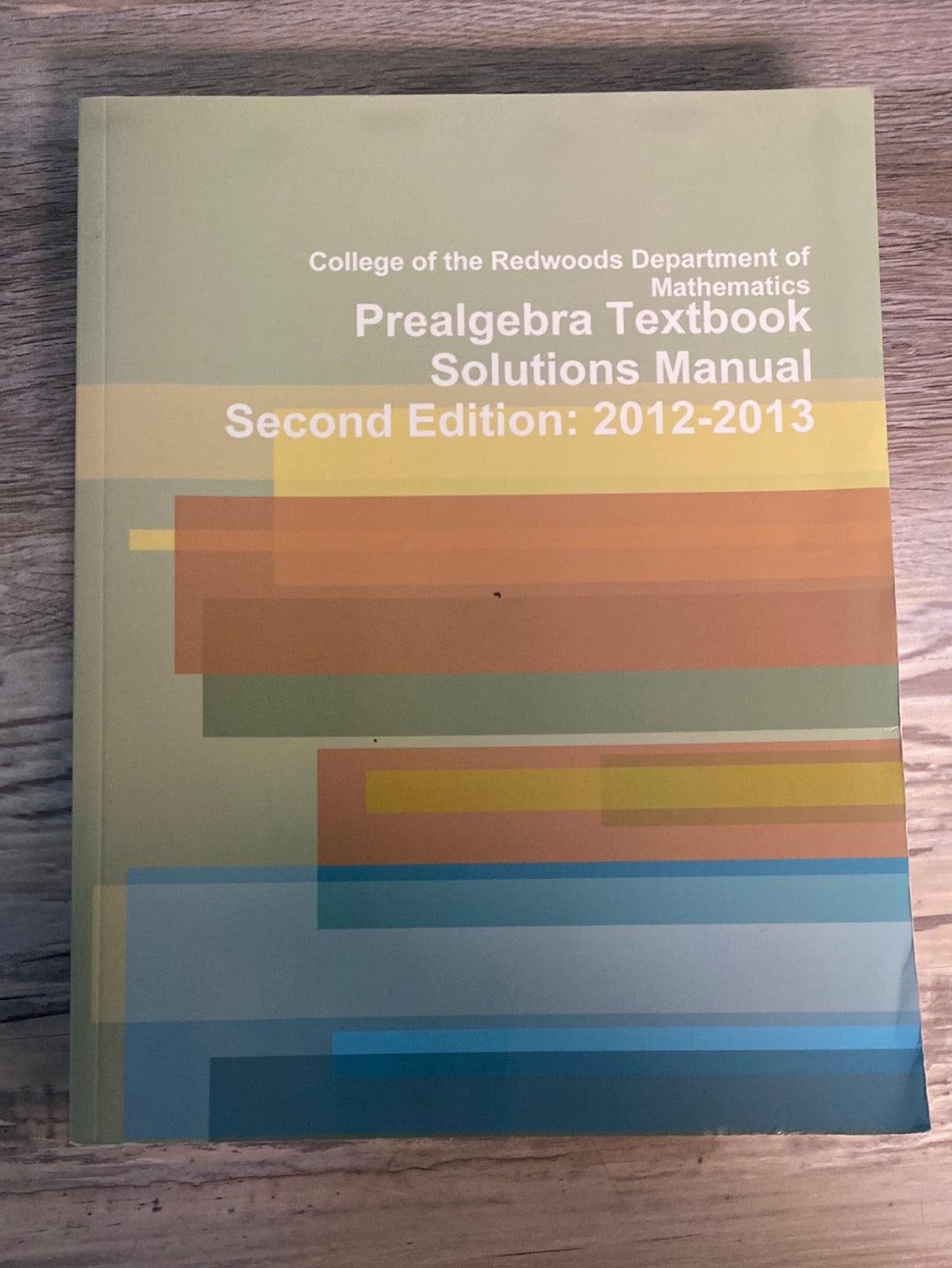 College of the Redwoods Prealgebra Set