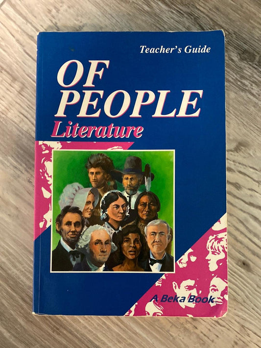Abeka Of People Literature Teacher's Guide 1990 Book