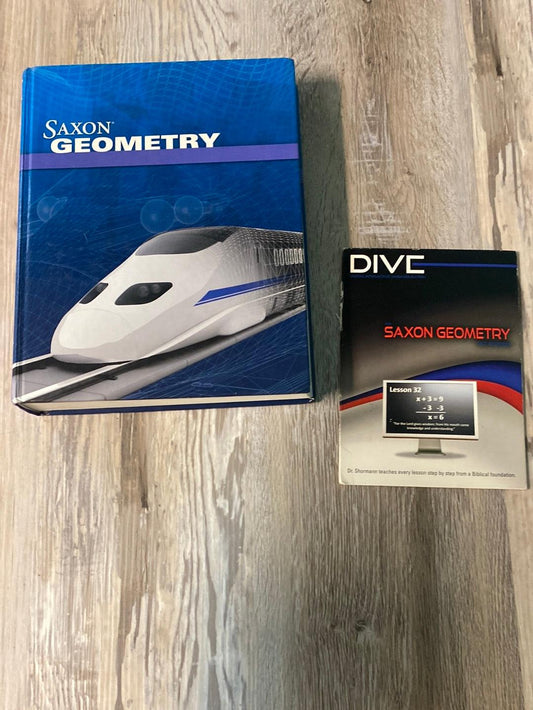 Saxon Geometry Text + DIVE CD 2009 Set