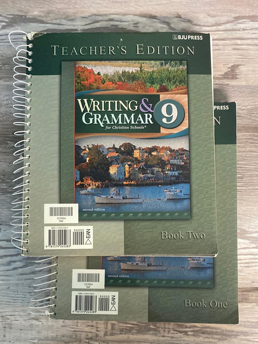 BJU Writing and Grammar 9  2nd Teacher's Edition 1 & 2