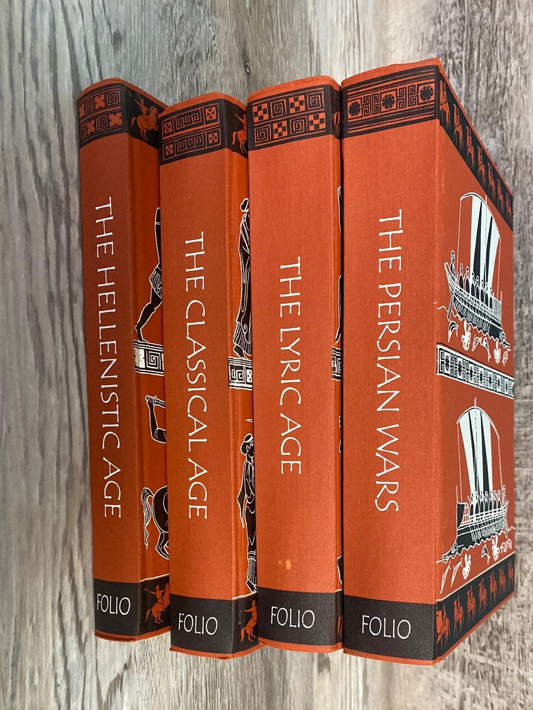 The Folio History of Ancient Greece. The Folio Society. 4 Volume Hardcover Set