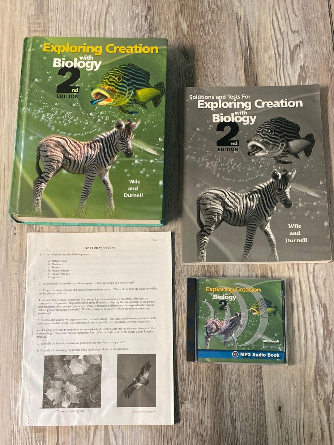 Exploring Creation with Biology 2nd Ed Text, Test + CD