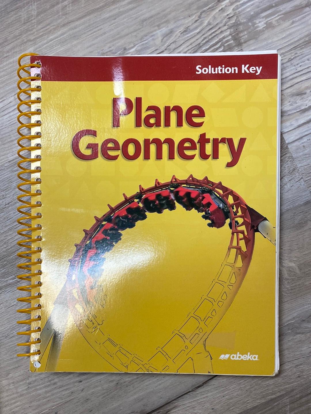 Abeka Plane Geometry Set -missing Test Key