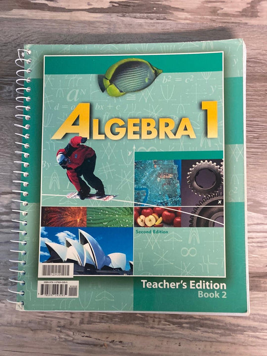 BJU Algebra 1 Teacher's Edition 2nd BOOK 2 ONLY