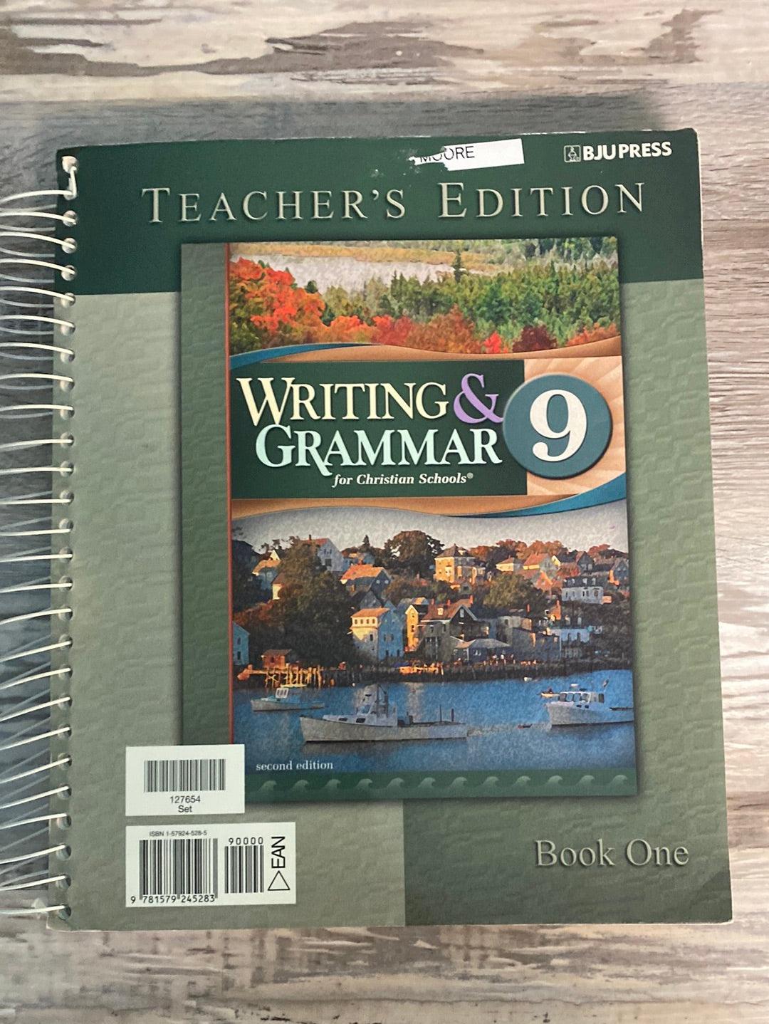 BJU Writing and Grammar 9  2nd Teacher's Edition 1 & 2