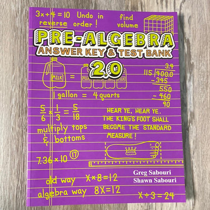 Pre-Algebra A Teaching Textbook Set