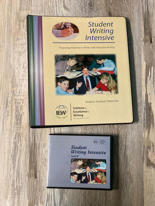 IEW Student Writing Intensive Level B DVD and Notebook