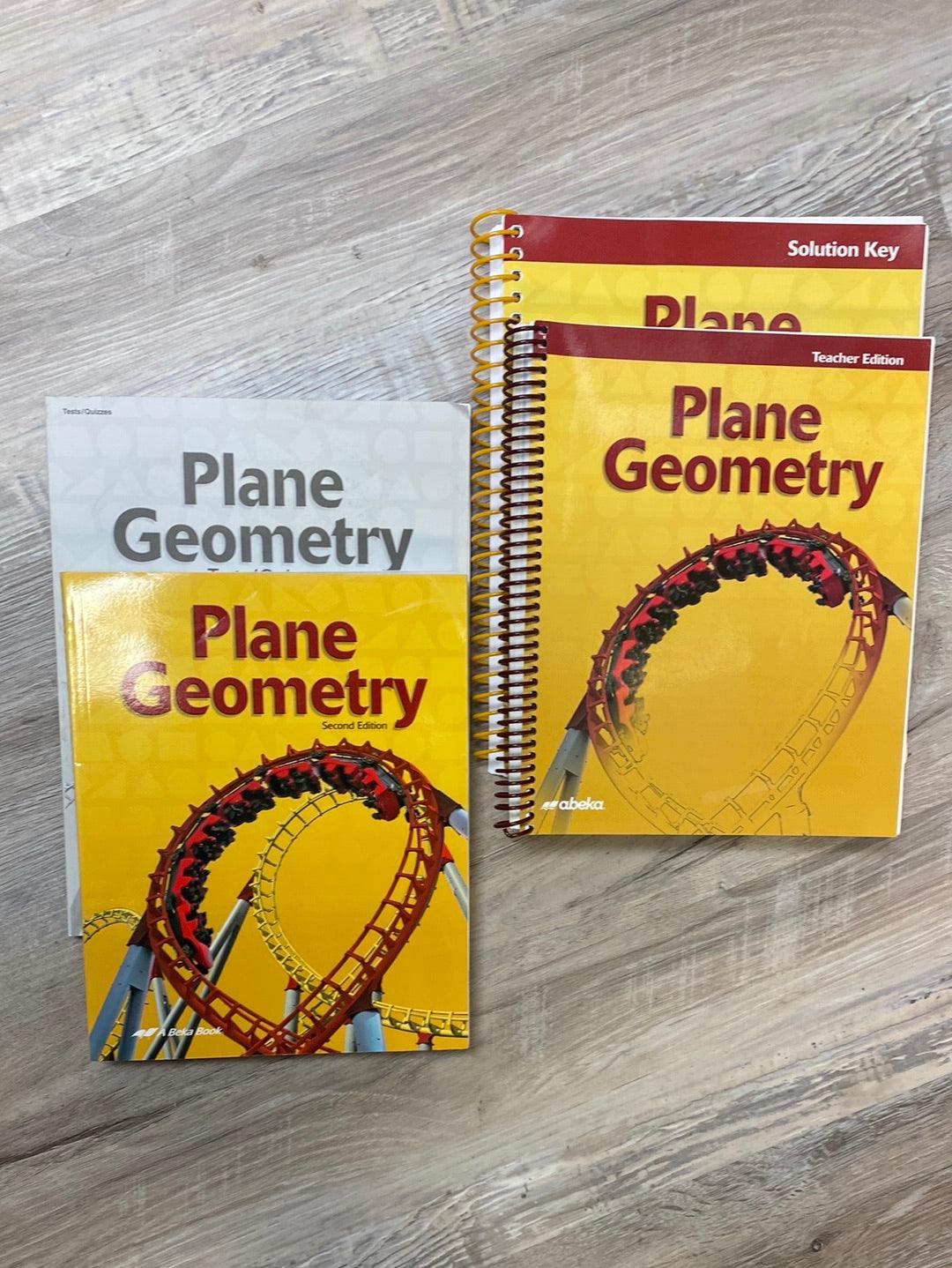 Abeka Plane Geometry Set -missing Test Key