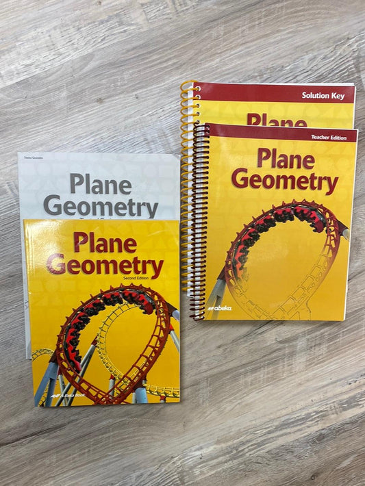 Abeka Plane Geometry Set -missing Test Key