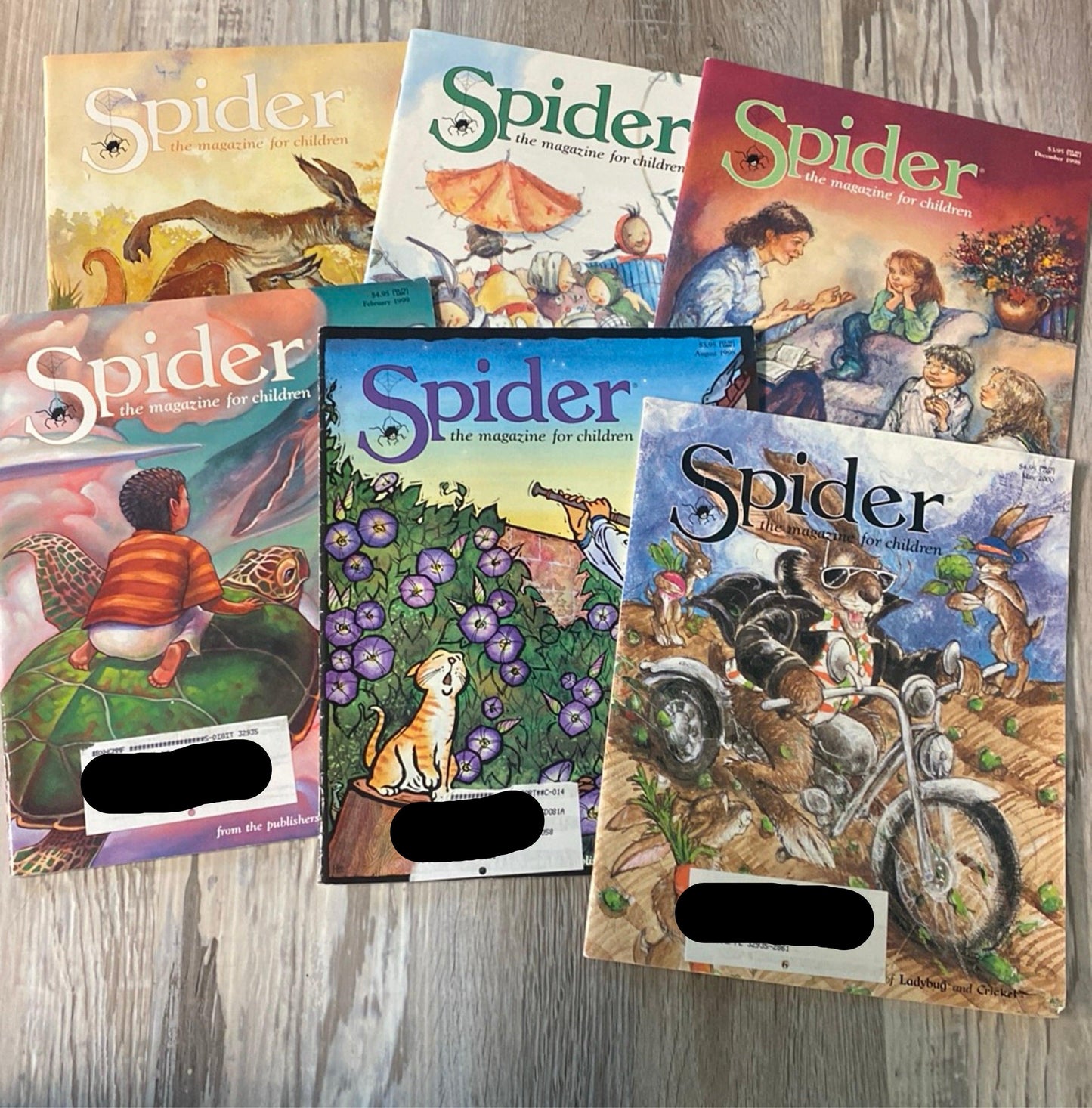 Spider Magazine for children 6 book set