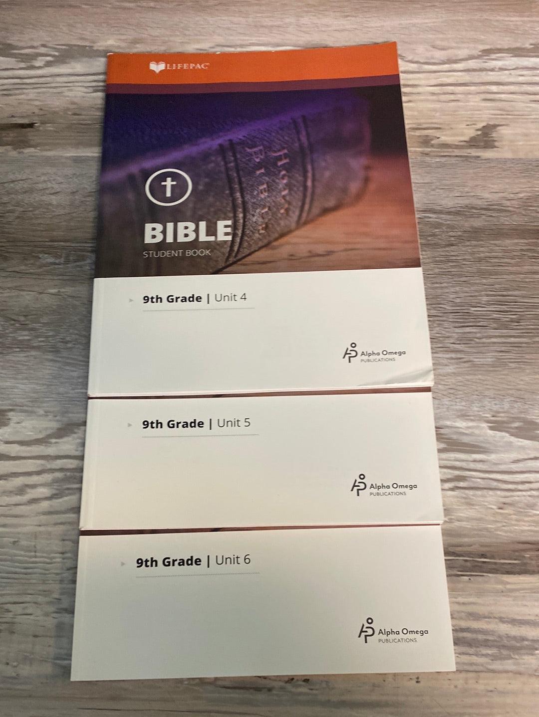 Lifepac Bible Grade 9, Teacher + Units 4-10