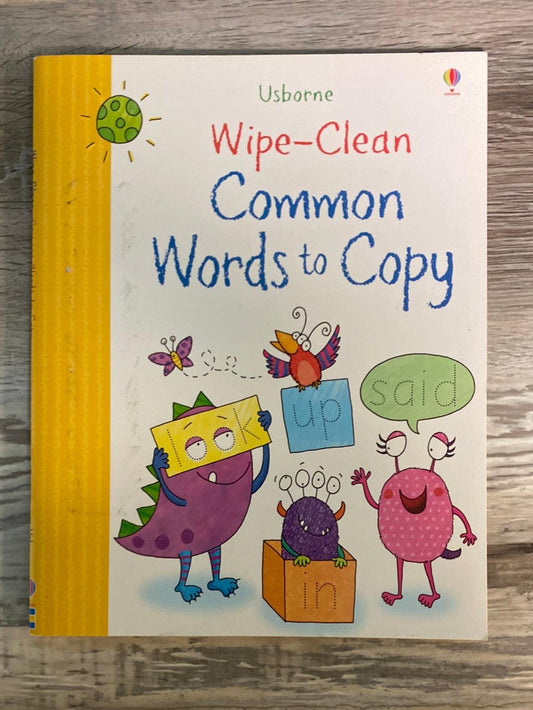 Wipe-Clean Common Words To Copy