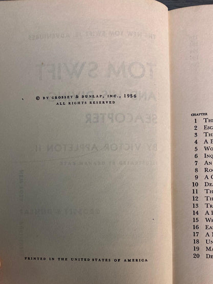 Tom Swift and His Diving Seacopter by Appleton