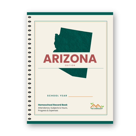 Homeschool Record Book — Attendance, Subjects & Expenses (Arizona Edition)