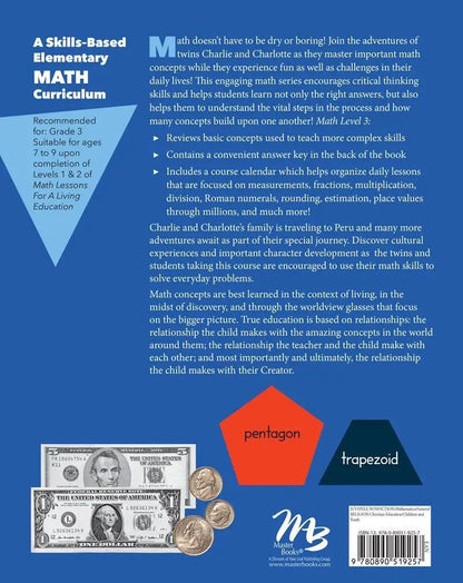 Master Books: Math Lessons for a Living Education: Level 3 (NEW)