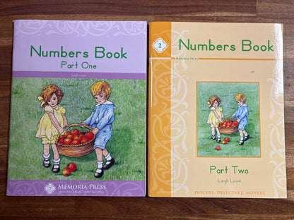 Memoria Press Numbers Book Part One & Two by Leigh Lowe