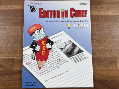 Editor in Chief Level 1 Grammar & Punctuation Grades 4-5