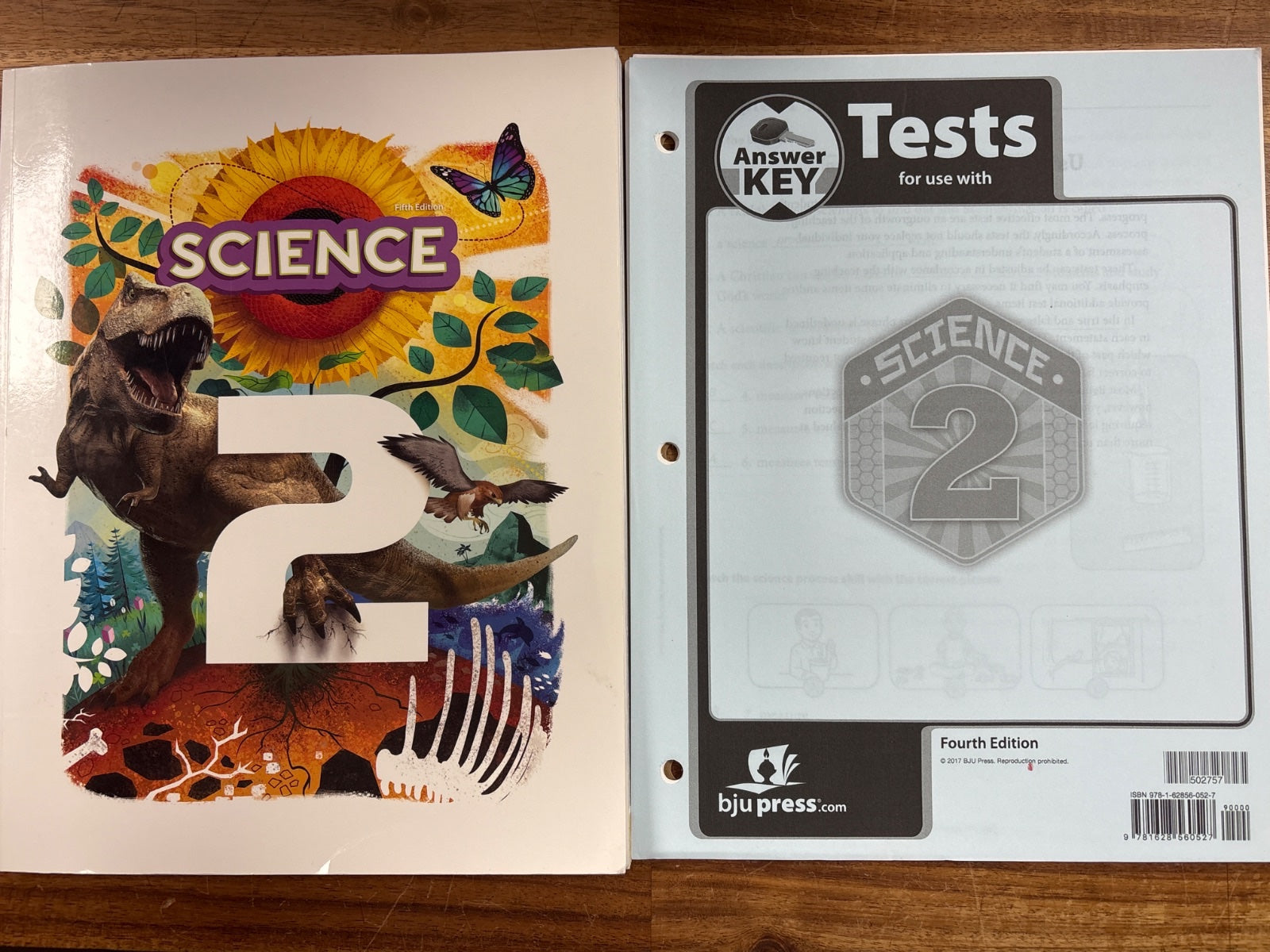 BJU Press Science 2 Student Text & Tests Answer Key Set