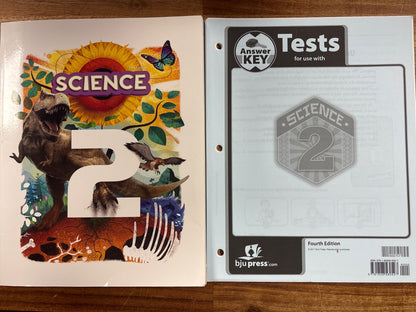 BJU Press Science 2 Student Text & Tests Answer Key Set