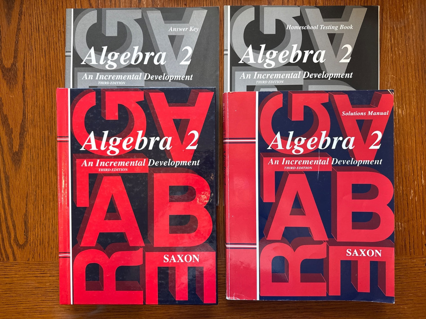 Saxon Algebra 2 3rd Ed Homeschool Kit Text/Key/Test Sol