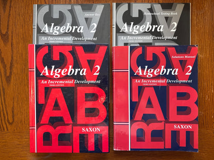 Saxon Algebra 2 3rd Ed Homeschool Kit Text/Key/Test Sol