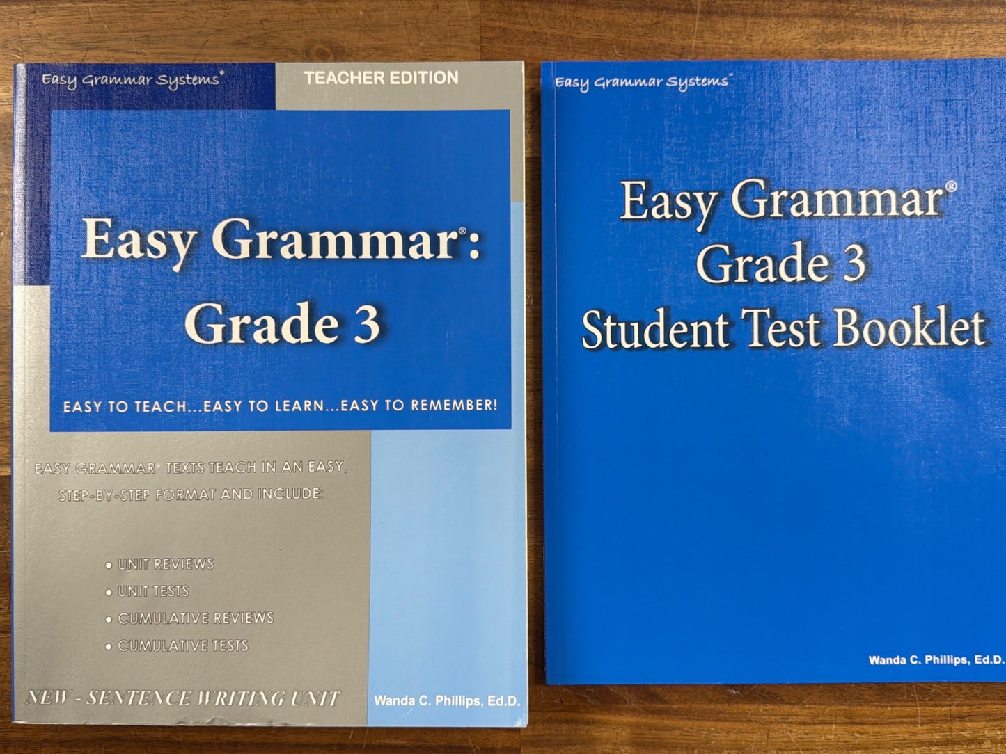 Easy Grammar Grade 3 Teacher Edition & Student Test Booklet Set