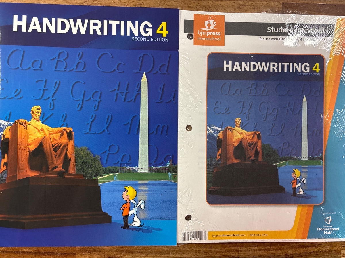BJU Press Handwriting 4 2nd Edition Student Text & Handouts